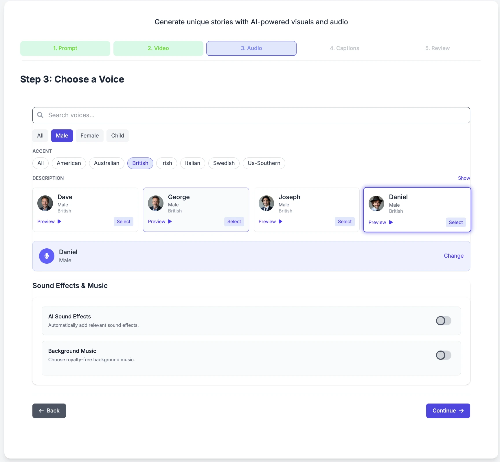 Select Audio